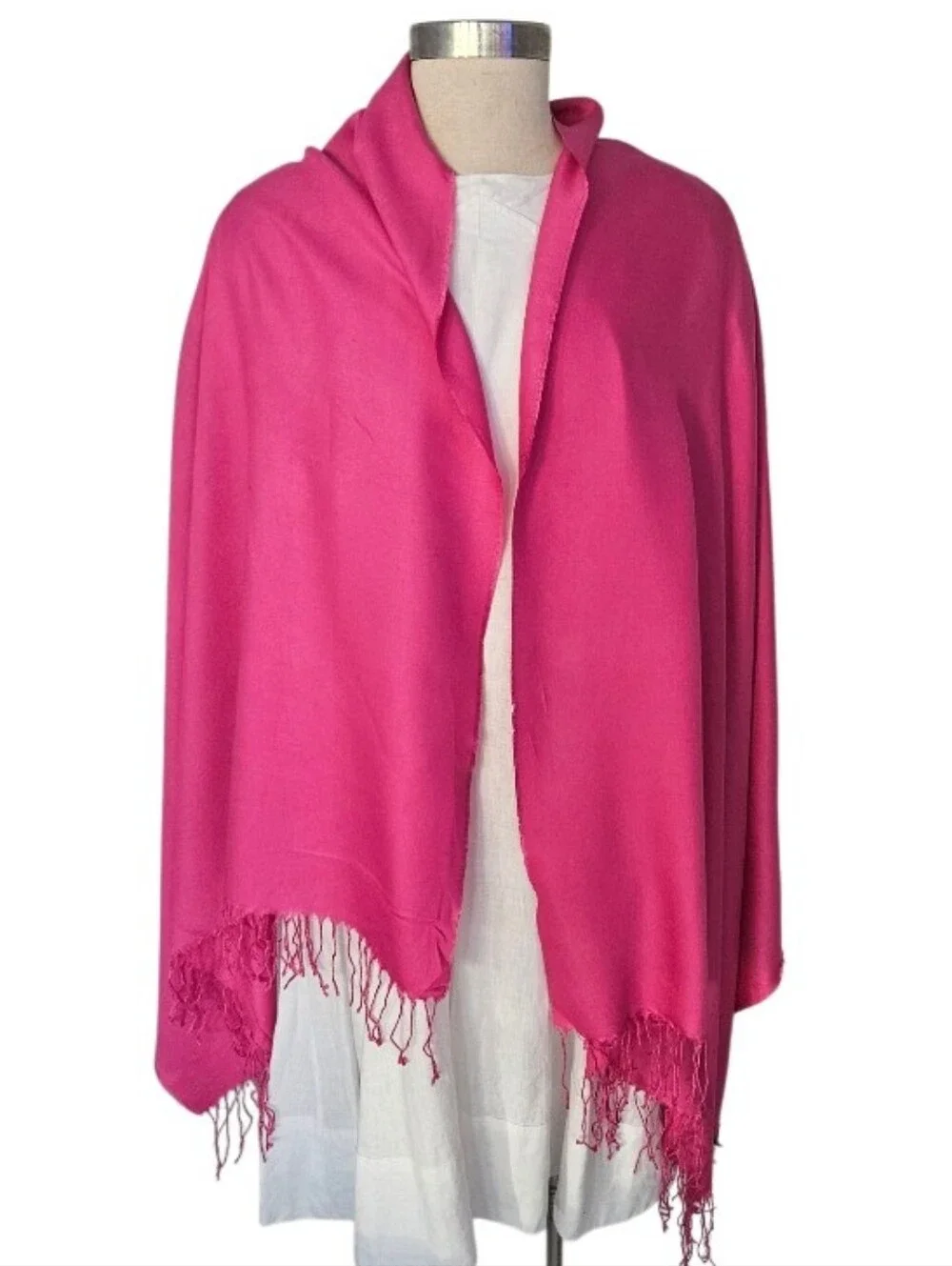 NWT Casual Corner Hot Pink Wrap Scarf